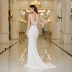 Backless Mermaid Wedding Dress