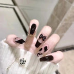 Gradient Wearing Fake Nails Long
