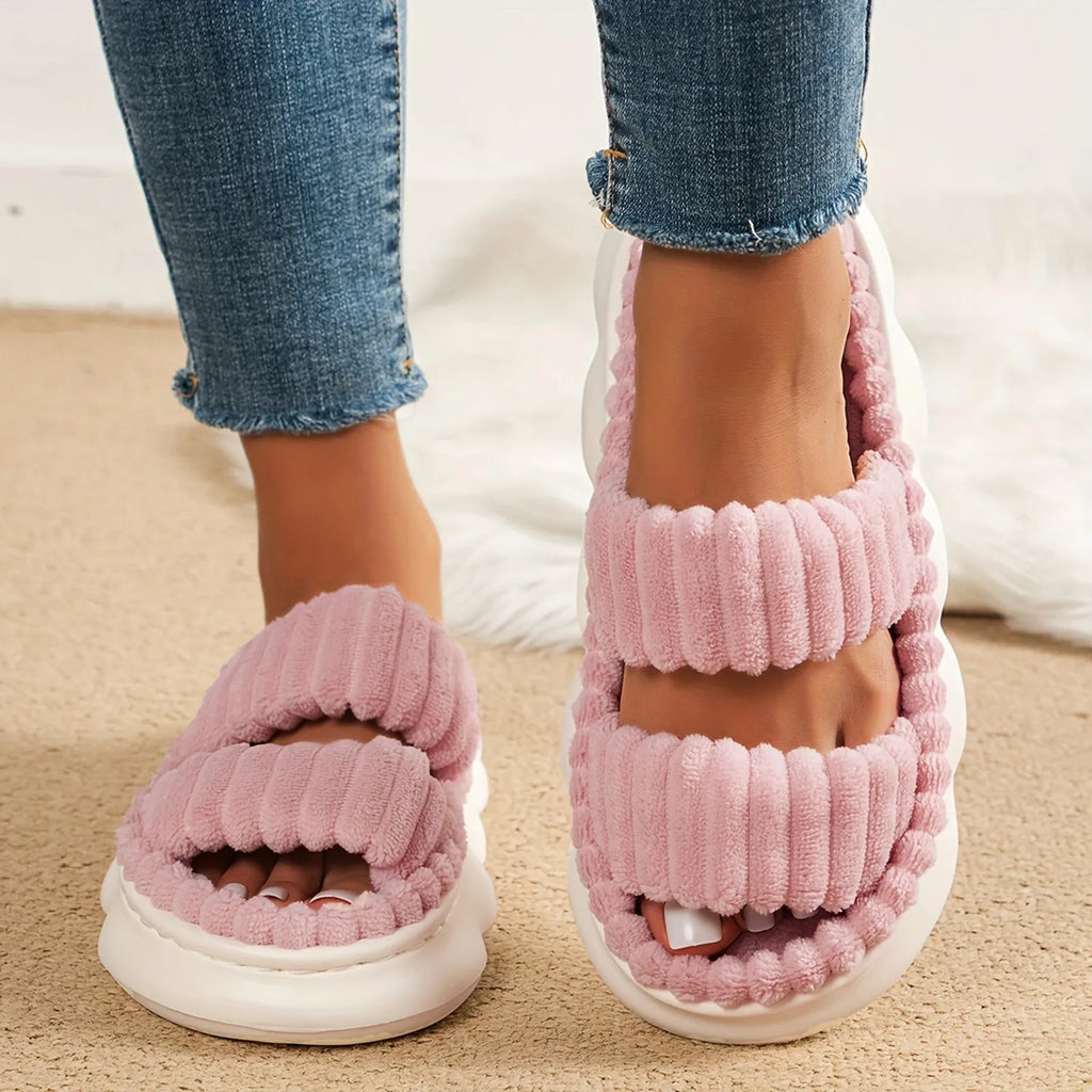 Women Corduroy Home Slippers
