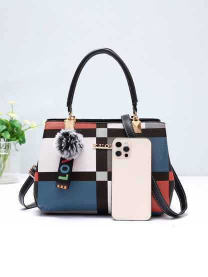Luxury Grid Shoulder Bag