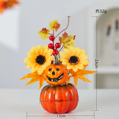 Autumn Theme Sunflower Maple Leaf Ornaments
