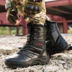 SENLONGBAO Desert Combat Leather Boots