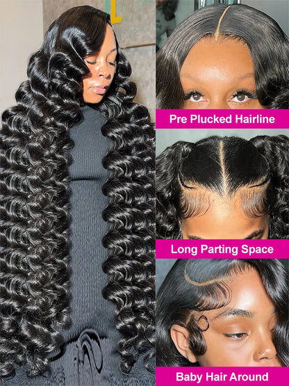 High Density Human Hair Curly Wig