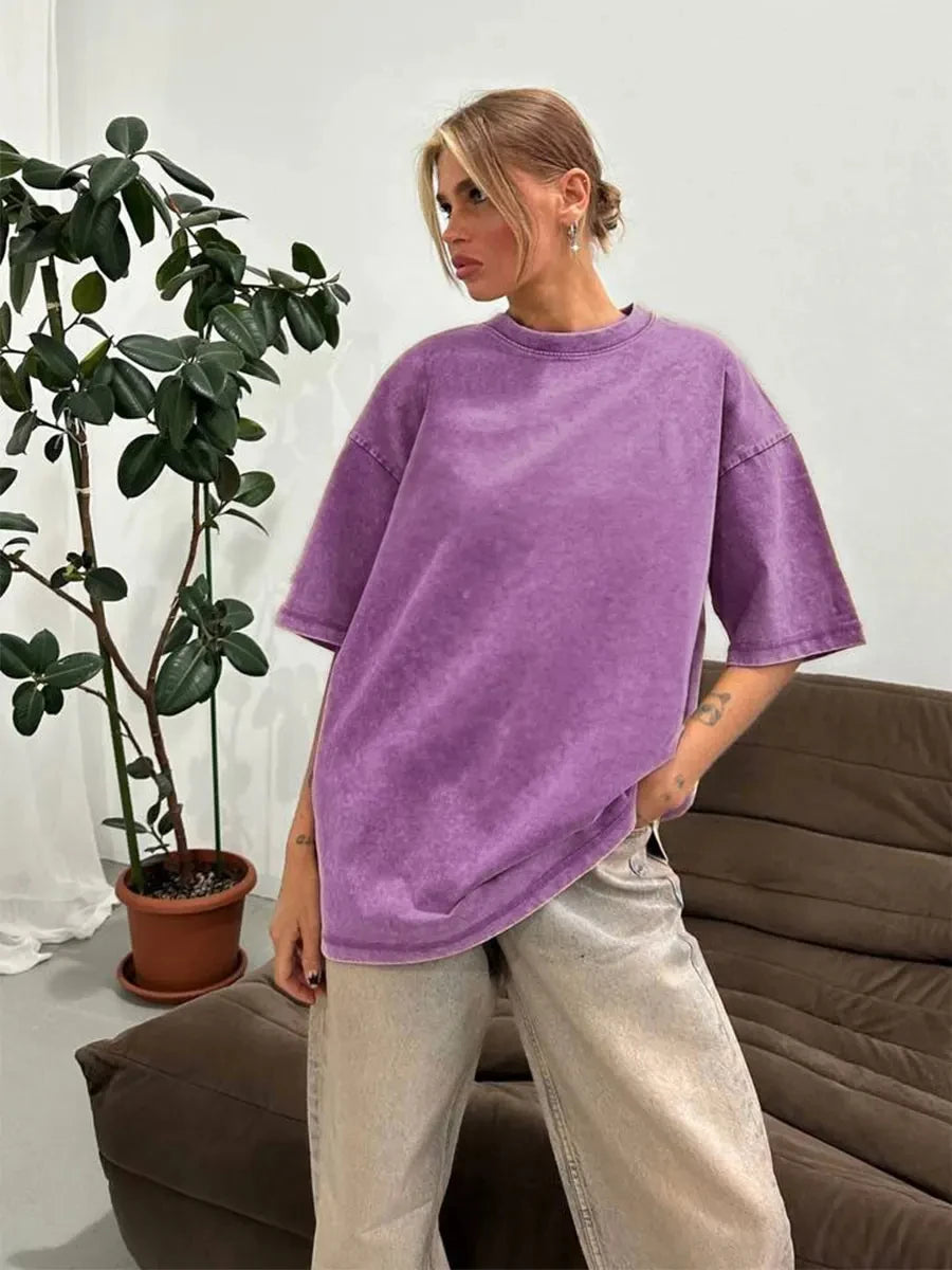 Washed Cotton Oversized T-Shirt