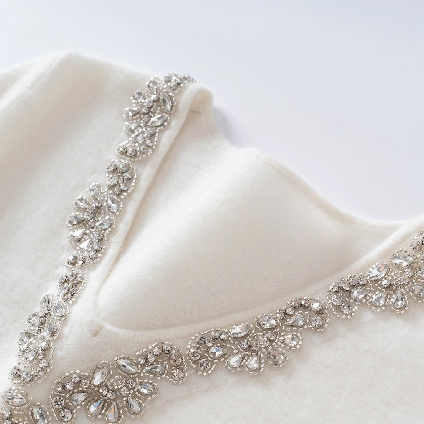 Cashmere Diamond V-Neck Sweater