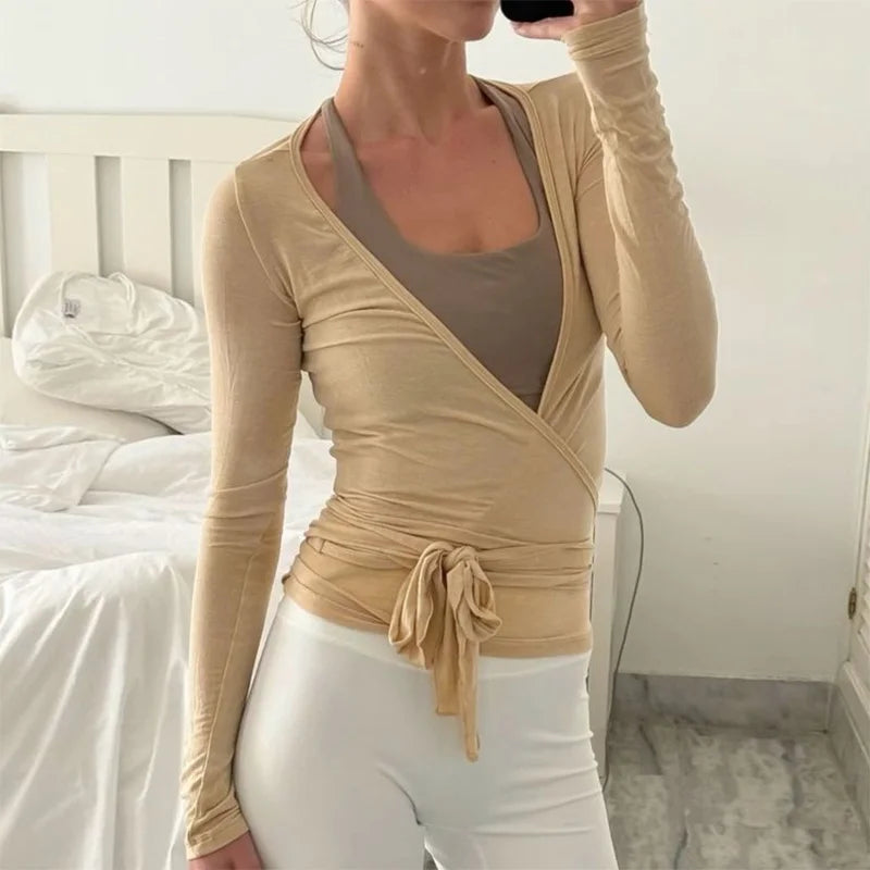 Wrap-Tie Crop Top