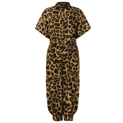 High Waist Short Sleeve Jumpsuit