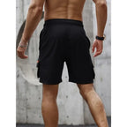 Big Pocket Elastic Cargo Shorts