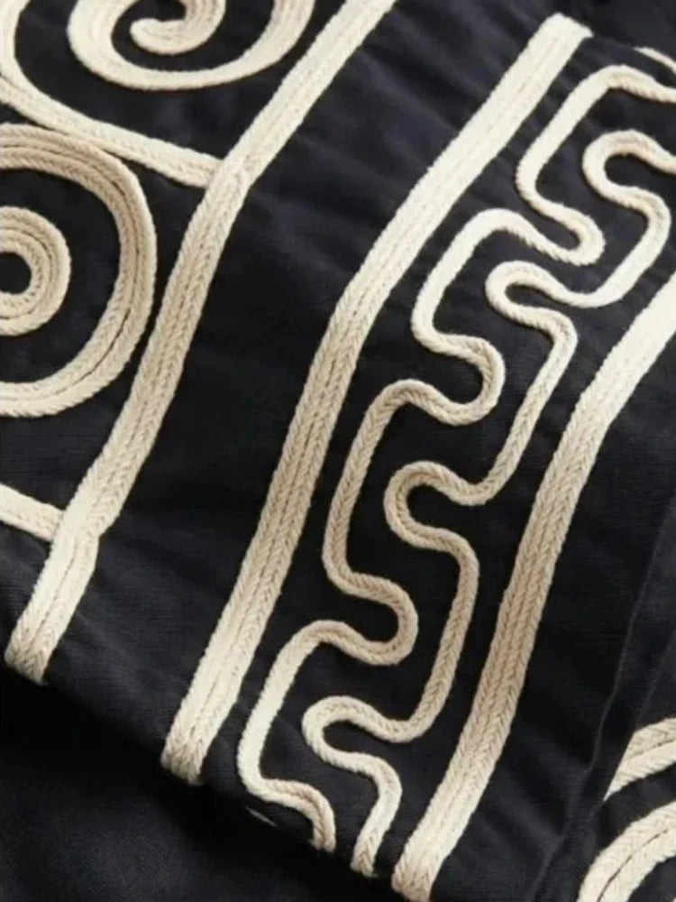 Women’s Embroidered Patchwork Dress
