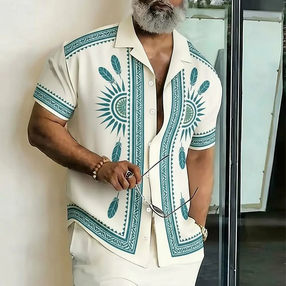 Ethnic Sun Totem 3D Print Shirt