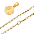 Mprainbow Sunburst Charm Necklace