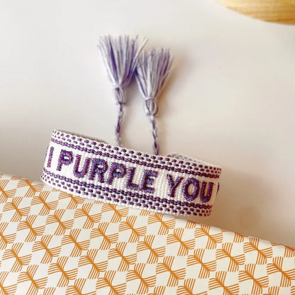 Woven Heart Letter Bracelet