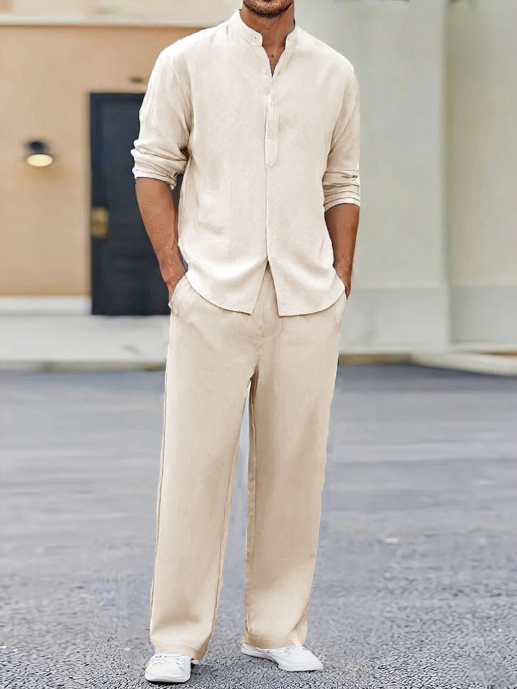 Loungewear Long-Sleeve Trousers Set