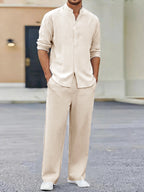 Loungewear Long-Sleeve Trousers Set