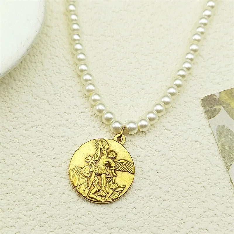 Saint benedict pendant necklace