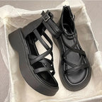 Women Graffiti Ankle Strap Sandals