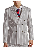 Pinstripe Double-Breasted Slim Tuxedo