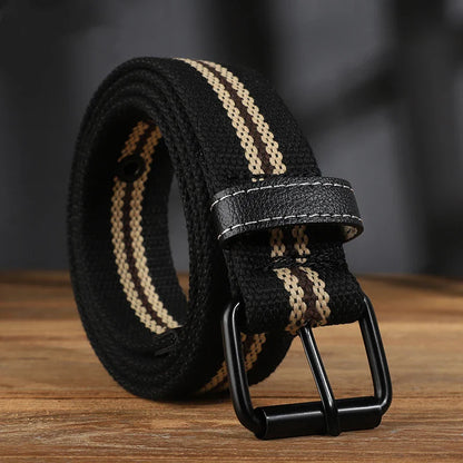 Extended canvas belt