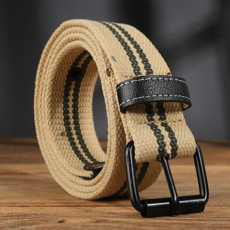 Extended canvas belt