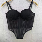 Solid Overbust Corset