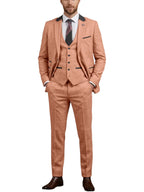 Linen Three-Piece Notch-Lapel Suit