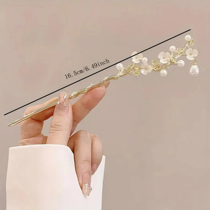 Floral Design Hair Stick