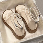 Women Graffiti Ankle Strap Sandals