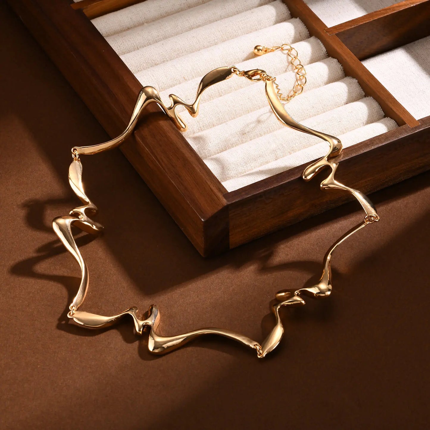 Punk Wave Cuff Neckalce