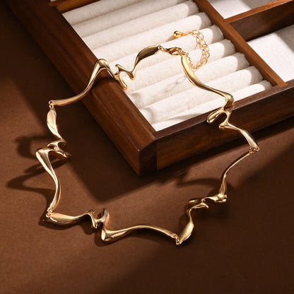 Punk Wave Cuff Neckalce