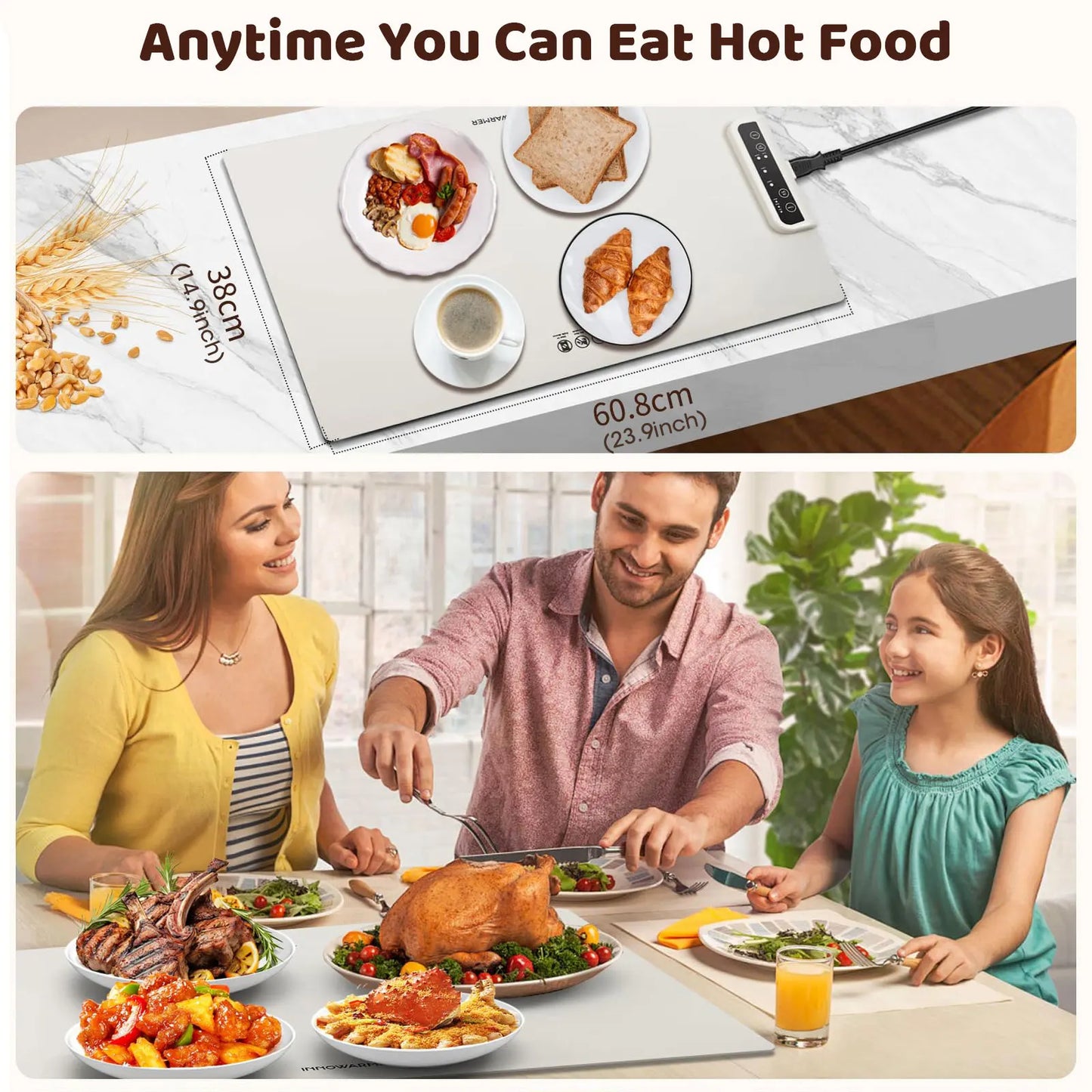 Foldable Electric Food Warming Mat
