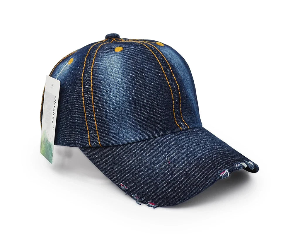 Unisex Vintage Denim Cap