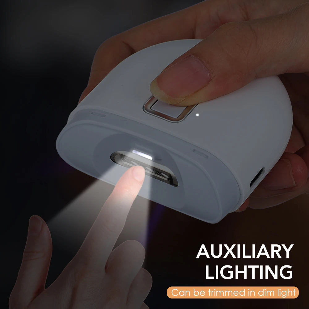 Electric Nail Cutter LED Light