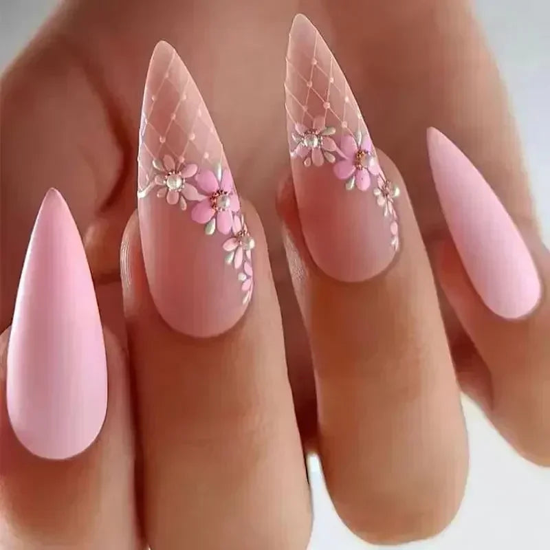 Finished False Nails Detachable Long
