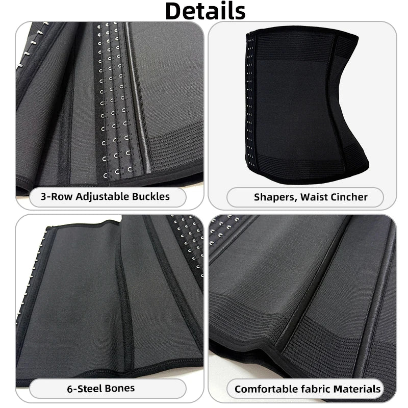 Women 6-Bone Waist Trainer Belt