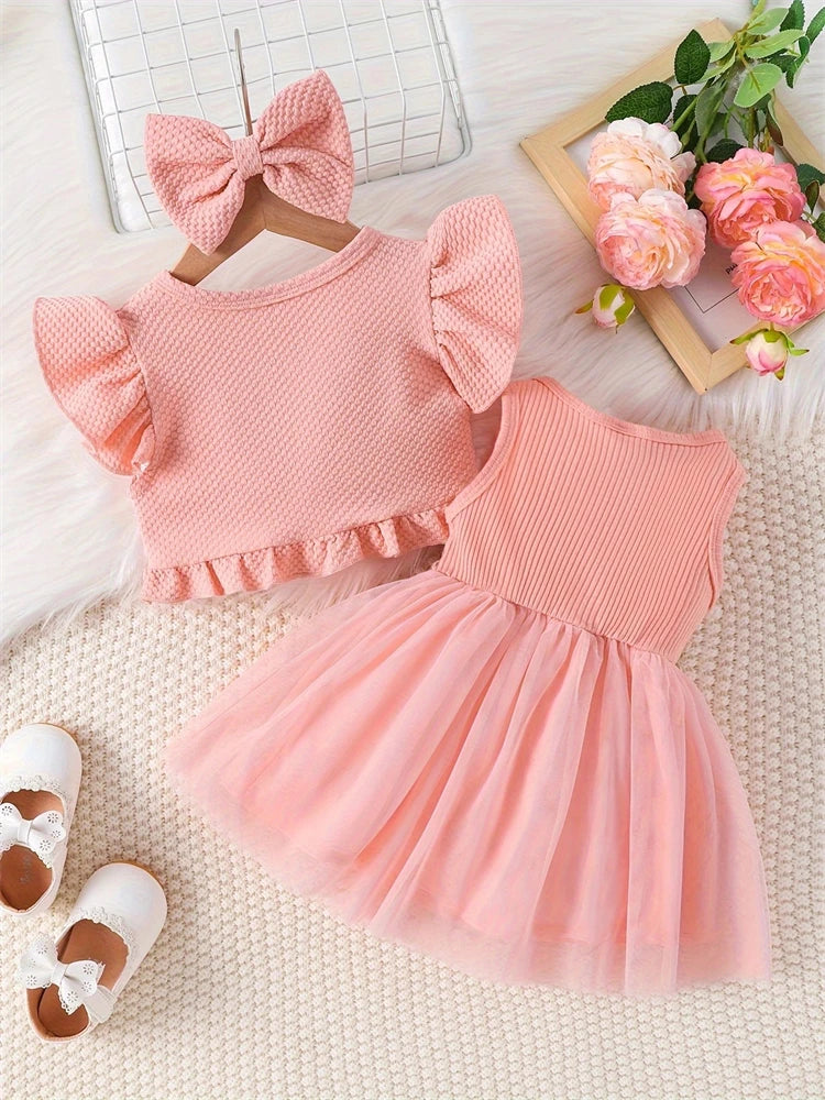 Baby Girl Flower Mesh Dress