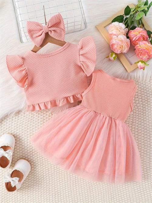 Baby Girl Flower Mesh Dress