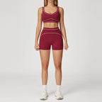 Knit Construction Sleeveless True-To-Size Fit Two-Piece Yoga Set