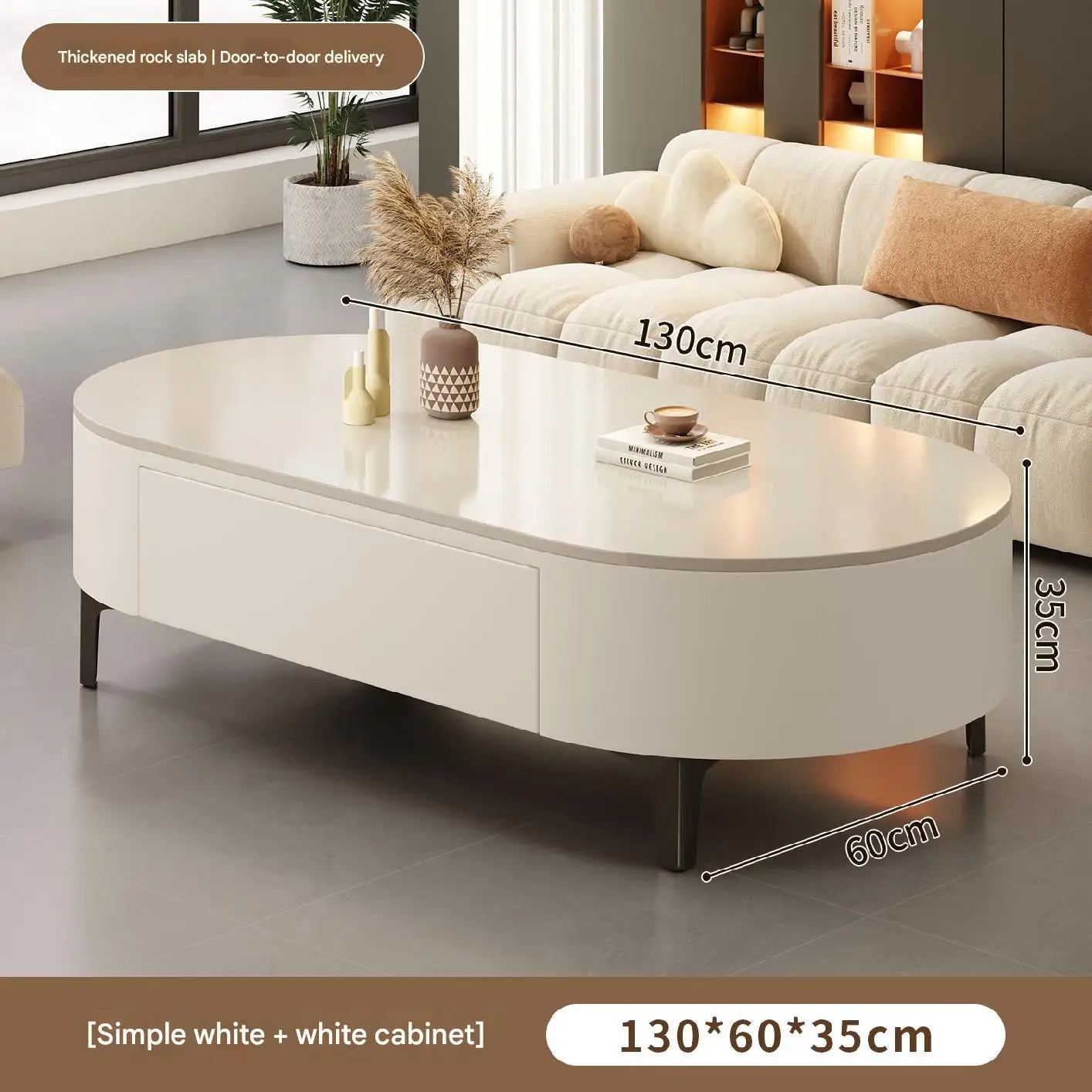 Modern Oval Coffee Table