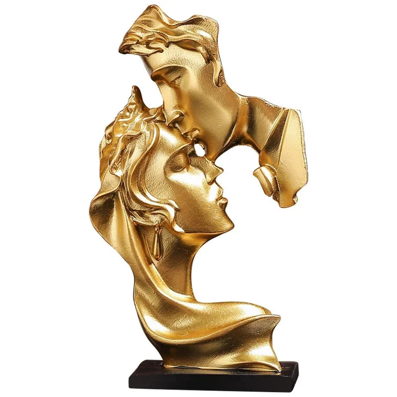 Kissing Lovers Sculpture Ornament