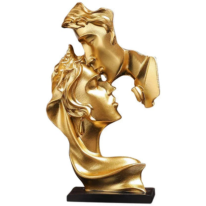 Kissing Lovers Sculpture Ornament