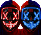 Glowing EL Wire Light-Up Mask