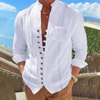 Retro Cotton Linen Shirt