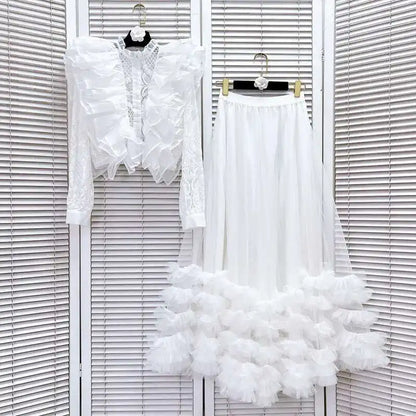 Women’s Hollow Lace Suit