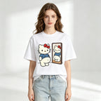 Kawaii Character Graphic Print T-Shirt