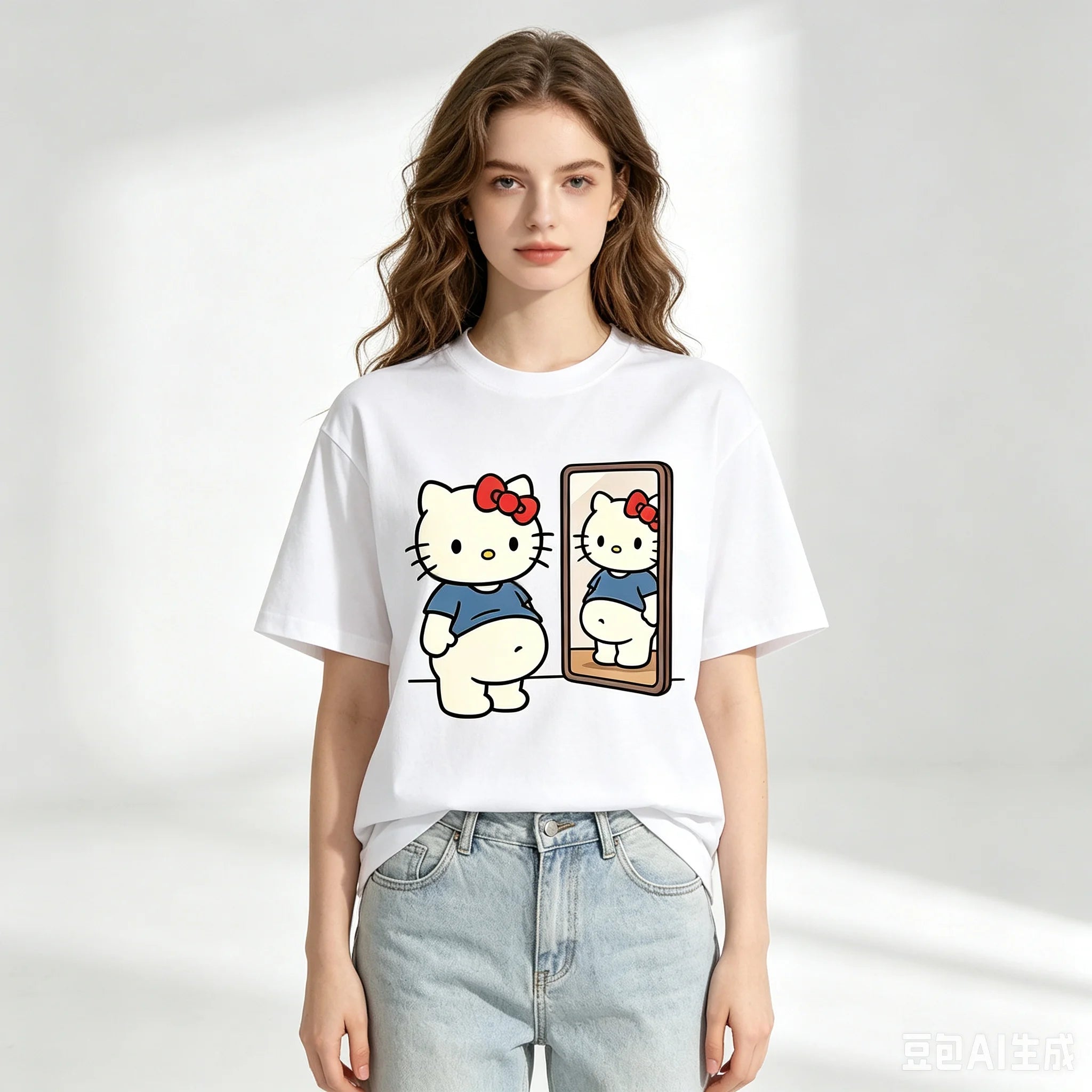 Kawaii Character Graphic Print T-Shirt