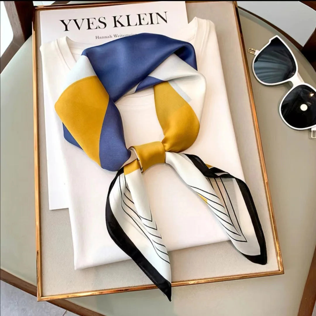 High-End Small Silk Scarf