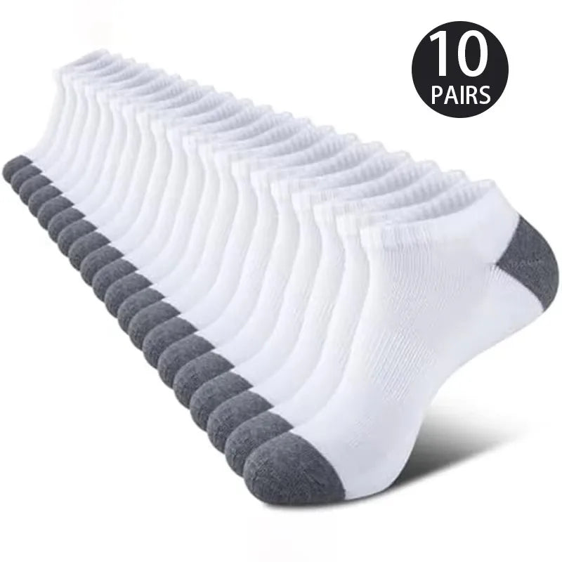 10 Pairs Breathable Low Cut Socks