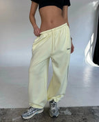 Chiffon Tie-Dye Drawstring Sports Pants