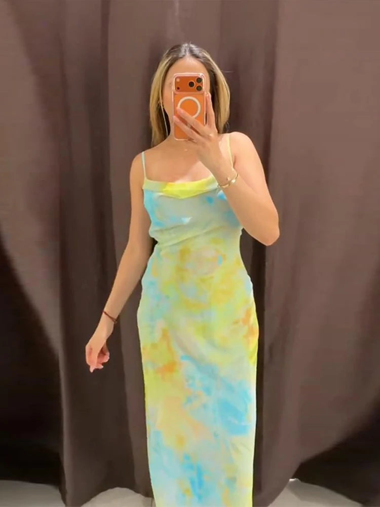 Watercolor Floral Ruched Dress