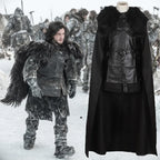 Black Leather Cloak Costume Set